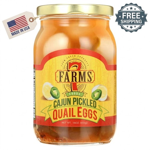 Farms cajun pickled quail - farms,